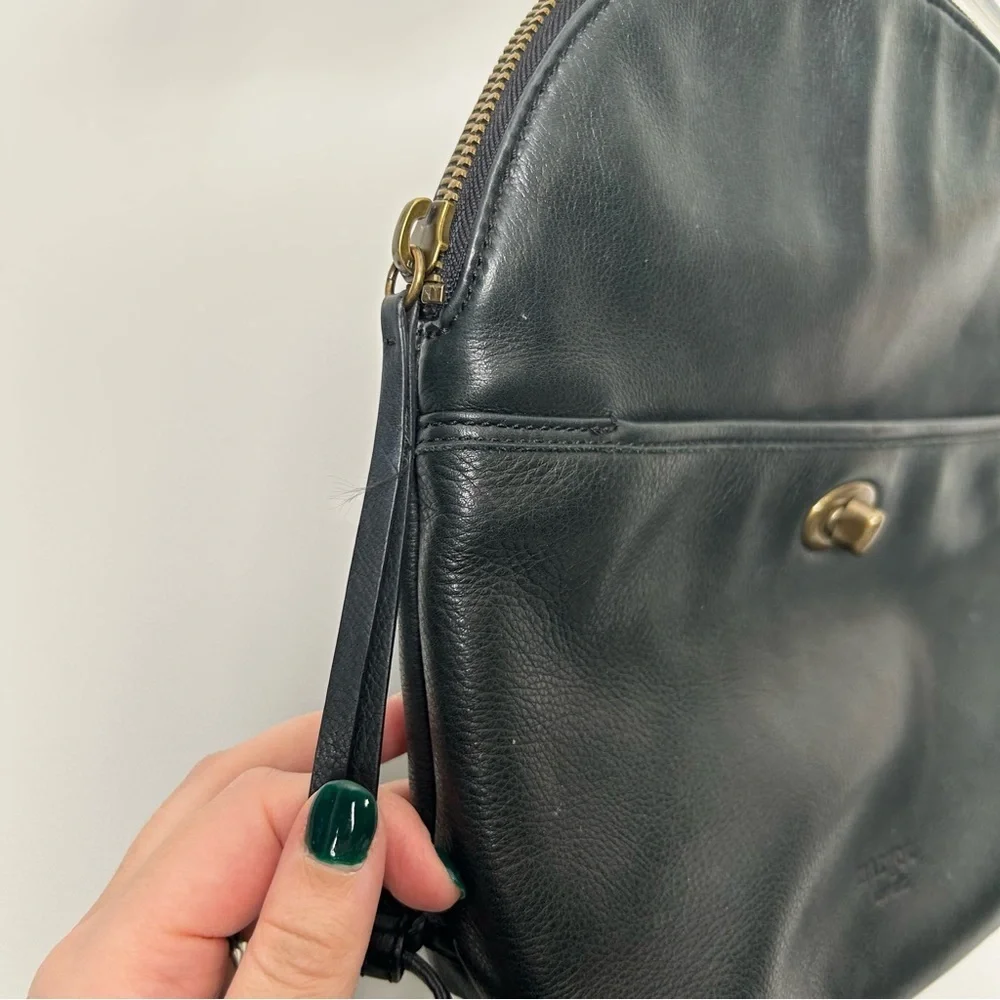 Margot New York Camille Black Leather Backpack